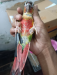 Half tame Green Cheek conure double red fector